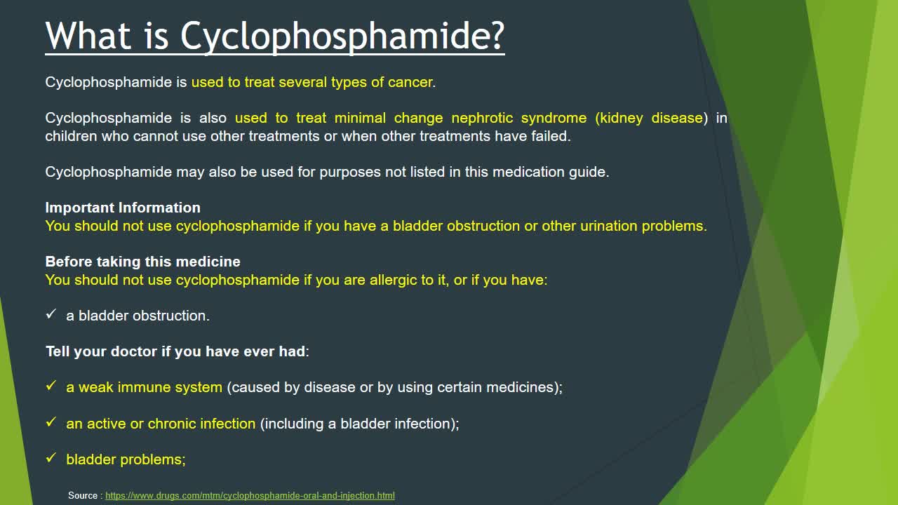 Cyclophosphamide Cytoxan Chemotherapy Cost ,Dosage, Uses Side Effects